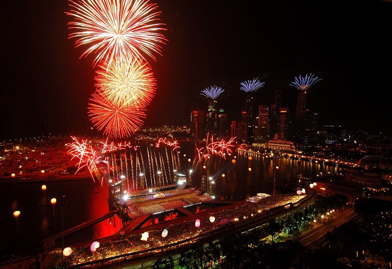 Singapore National Day Parade Fireworks