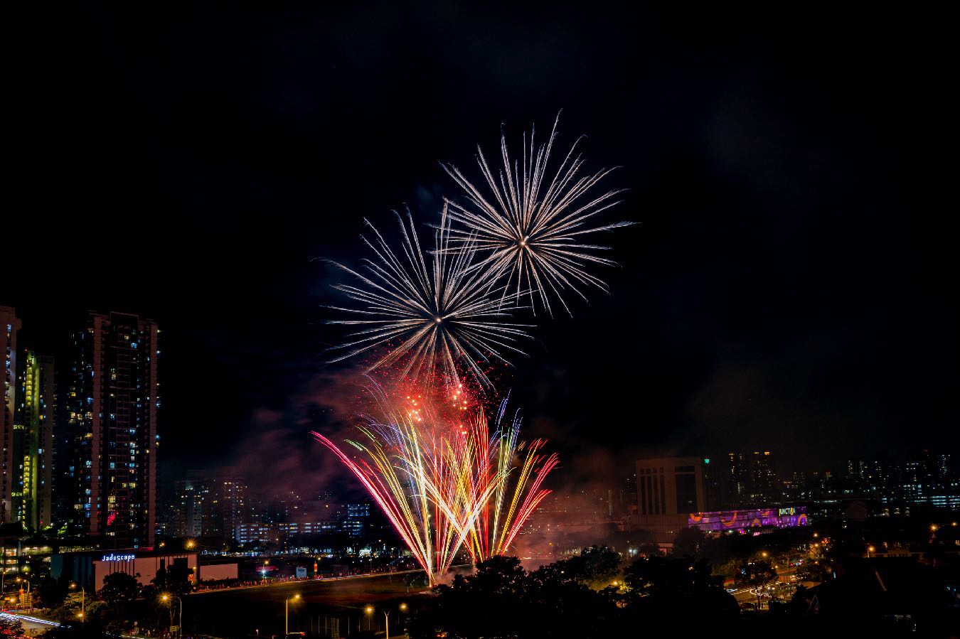 Singapore National Day Parade Heartlands Fireworks